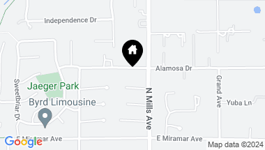 Map of 416 Alamosa Drive, Claremont CA, 91711