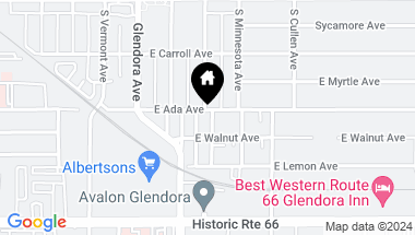 Map of 228 E Ada, Glendora CA, 91741