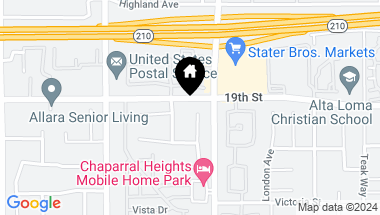 Map of 6720 Jadeite Avenue, Rancho Cucamonga CA, 91701