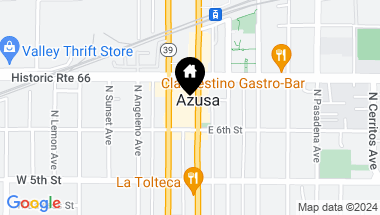 Map of 621 N Azusa Avenue A, Azusa CA, 91702