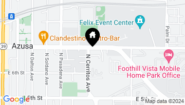 Map of 600 E Foothill Boulevard, Azusa CA, 91702