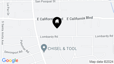 Map of 3001 Lombardy Road, Pasadena CA, 91107