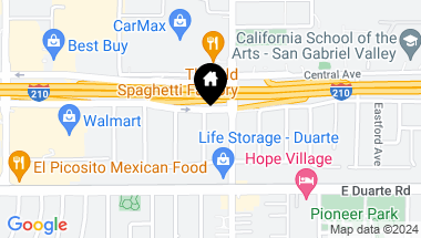 Map of 1546 Shepherd Drive, Duarte CA, 91010