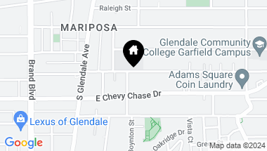 Map of 524 E Acacia Avenue, Glendale CA, 91205