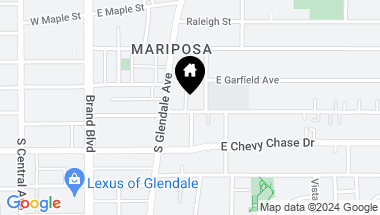 Map of 421 E Acacia Ave, Glendale CA, 91205