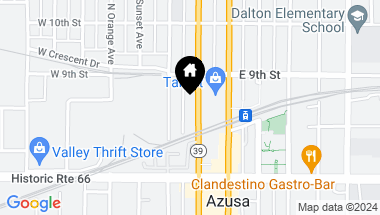 Map of 821 N San Gabriel Avenue, Azusa CA, 91702