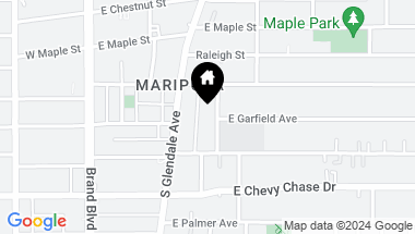 Map of 827 Mariposa ST, GLENDALE CA, 91205