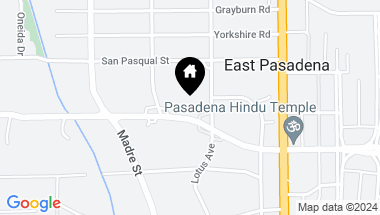 Map of 3543 E California Boulevard, Pasadena CA, 91107