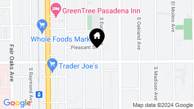 Map of 545 S Euclid Avenue, Pasadena CA, 91101