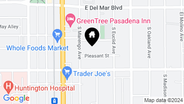 Map of 277 Pleasant Street 217, Pasadena CA, 91101