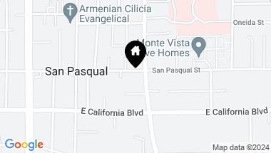 Map of 2660 San Pasqual Street, Pasadena CA, 91107
