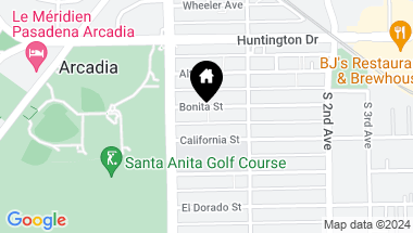 Map of 32 Bonita Street, Arcadia CA, 91006