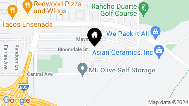Map of 2528 Bloomdale Street, Duarte CA, 91010