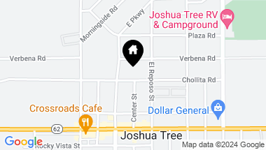 Map of 61850 Chollita Rd, Joshua Tree CA, 92252