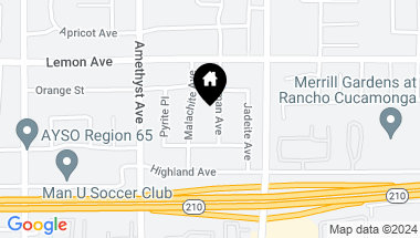 Map of 6408 Klusman Avenue, Rancho Cucamonga CA, 91737