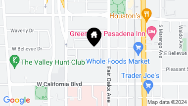 Map of 60 W Bellevue Drive, Pasadena CA, 91105