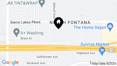 Map of 6371 Maloof Avenue, Fontana CA, 92336