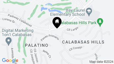 Map of 24767 Via Del Llano, Calabasas CA, 91302