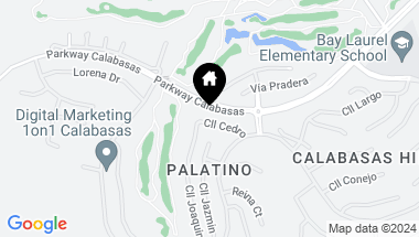 Map of 24845 Calle Cedro, Calabasas CA, 91302