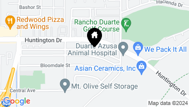 Map of 2605 Maynard Drive, Duarte CA, 91010