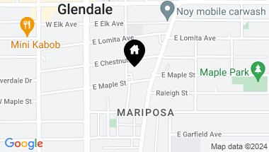 Map of 311 E Maple Street, Glendale CA, 91205