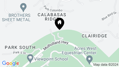 Map of 23401 Mulholland Hwy, Calabasas CA, 91302