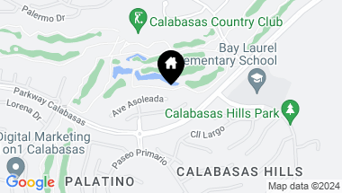Map of 24703 Avenida Asoleada, Calabasas CA, 91302