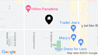 Map of 625 E Del Mar Boulevard 201, Pasadena CA, 91101