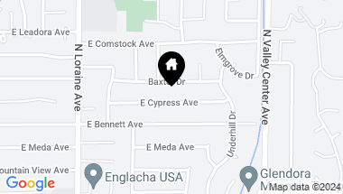 Map of 1313 E Cypress Avenue, Glendora CA, 91741