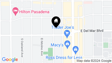 Map of 288 S Oak Knoll Avenue 8, Pasadena CA, 91101