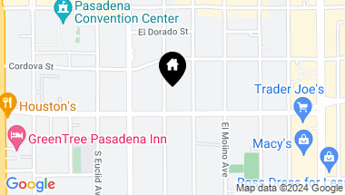 Map of 288 S Oakland Avenue 214, Pasadena CA, 91101