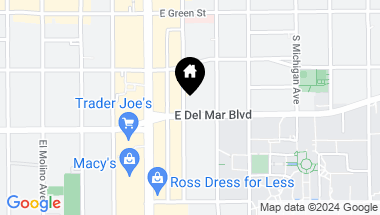 Map of 965 E Del Mar Boulevard 3, Pasadena CA, 91106