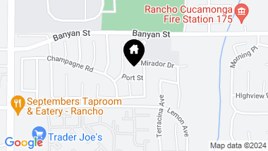Map of 10849 Port Street, Rancho Cucamonga CA, 91737