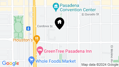Map of 330 Cordova Street 332, Pasadena CA, 91101