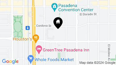 Map of 330 Cordova Street 379, Pasadena CA, 91101