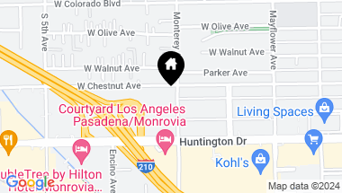 Map of 905 Monterey Avenue, Monrovia CA, 91016