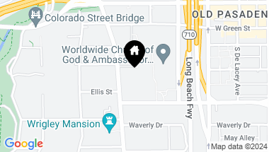 Map of 200 S Orange Grove Boulevard 206, Pasadena CA, 91105