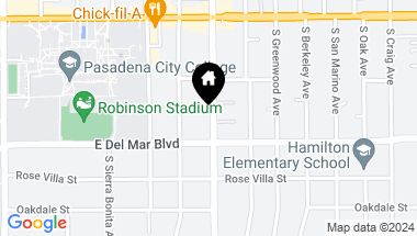 Map of 189 S Allen Avenue 1, Pasadena CA, 91106