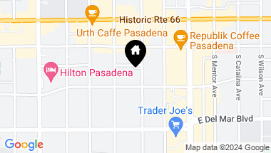 Map of 155 S Oak Knoll Avenue, Pasadena CA, 91101