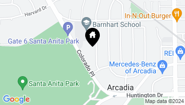 Map of 235 Santa Rosa Road, Arcadia CA, 91007