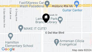 Map of 158 S Sierra Madre Boulevard 14, Pasadena CA, 91107