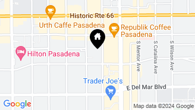Map of 153 S Hudson Avenue Unit#402, Pasadena CA, 91101