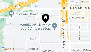 Map of 160 S Orange Grove Boulevard, Pasadena CA, 91105
