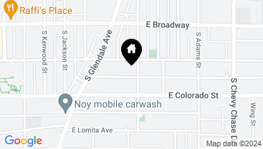 Map of 719 Orange Grove Avenue, Glendale CA, 91205