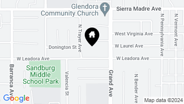 Map of 0 W Leadora Avenue, Glendora CA, 91741