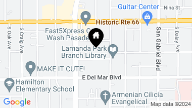 Map of 2449 Oswego Street 6, Pasadena CA, 91107