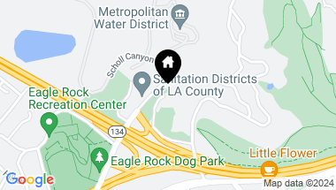 Map of 5471 Eagle Rock View Drive, Eagle Rock CA, 90041