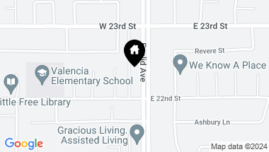Map of 2229 N Euclid Avenue, Upland CA, 91784