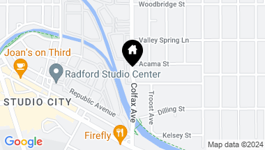 Map of 4173 Colfax Avenue I, Studio City CA, 91604