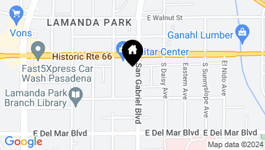 Map of 51 S San Gabriel Boulevard 1, Pasadena CA, 91107